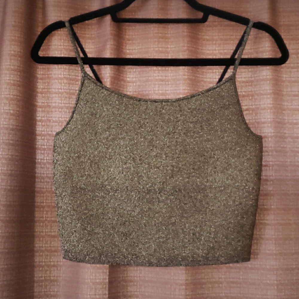 A.L.C Rosie Gold metallic- knit top